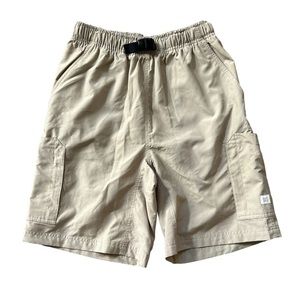 Vintage Nike ACG Tan Buckled Cargo Shorts Size: S